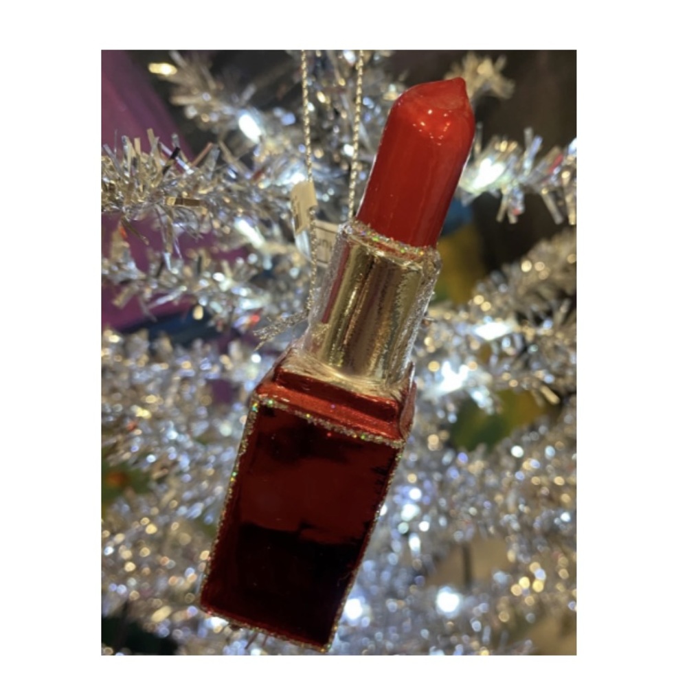 Christmas Ornament 🎄 LIPSTICK 💄 ORNAMENT New - Picture 3 of 5